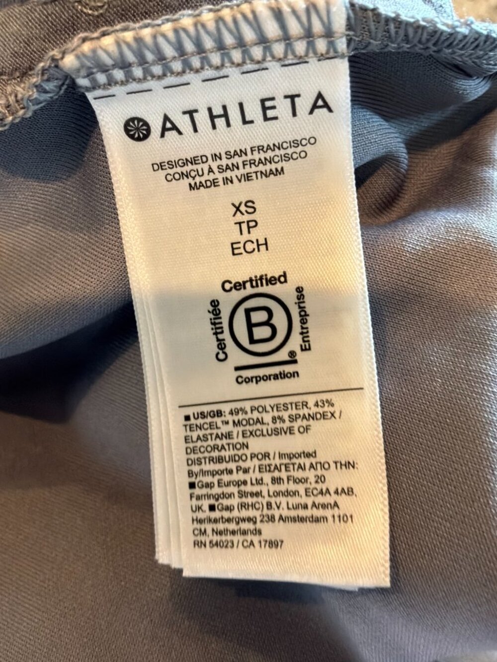 athleta women's wide waistband pockets super soft athleisure pants gray size XS - Picture 8 of 9